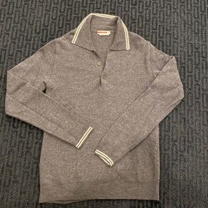Prada mens polo long sleeve sweater